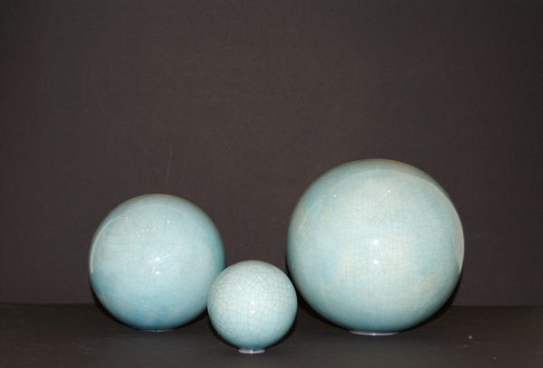 HUCZ - Bol urn craquelé turquoise