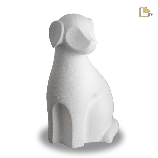 Dog Urn - White