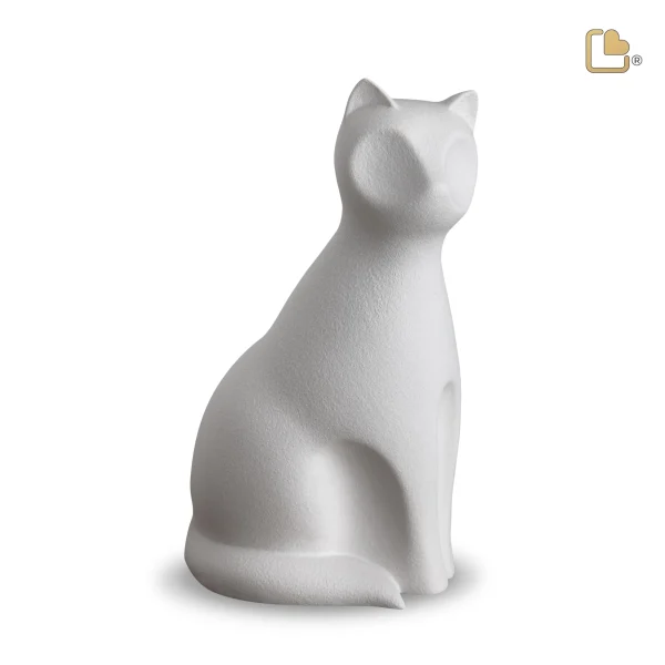 Cat Urn - White