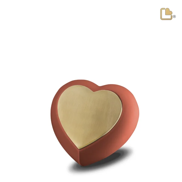 Drop™ Heart Keepsake - Terracotta Red