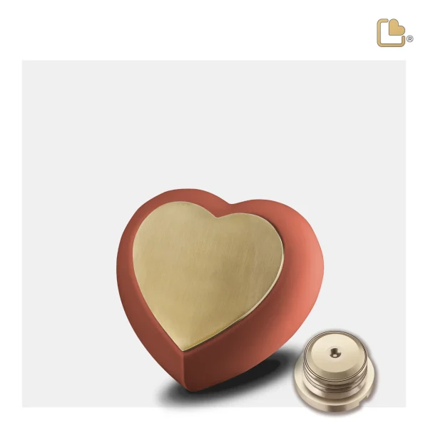 Drop™ Heart Keepsake - Terracotta Red - Afbeelding 3