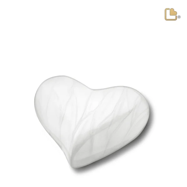 Heart Keepsake - Pearl White