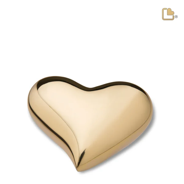 Heart Keepsake - Polished Gold