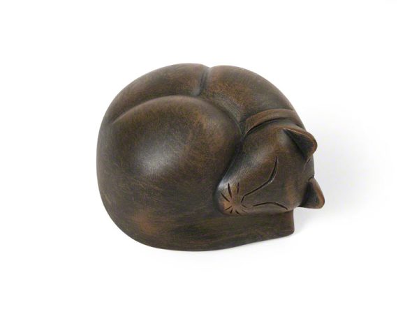 Sleeping Cat Keepsake Urn