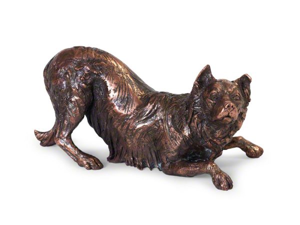 Border Collie Urn - Copper