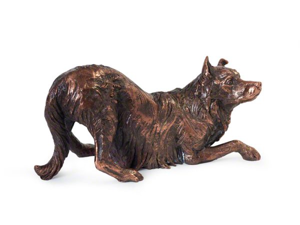 Border Collie Urn - Copper - Afbeelding 2