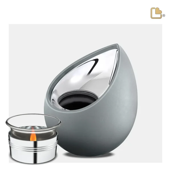 Drop™ Tealight Urn - Grey - Afbeelding 2