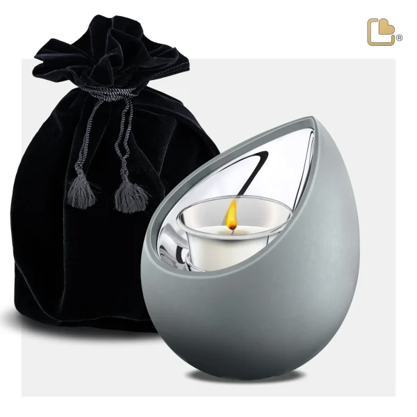 Drop™ Tealight Urn - Grey - Afbeelding 3