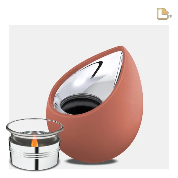 Drop™ Tealight Urn - Terracotta - Afbeelding 2