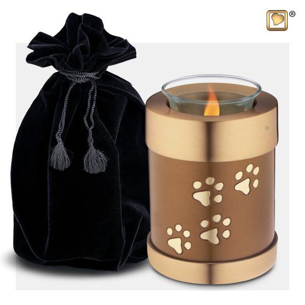 Pet Tealight Urn - Bronze - Afbeelding 2