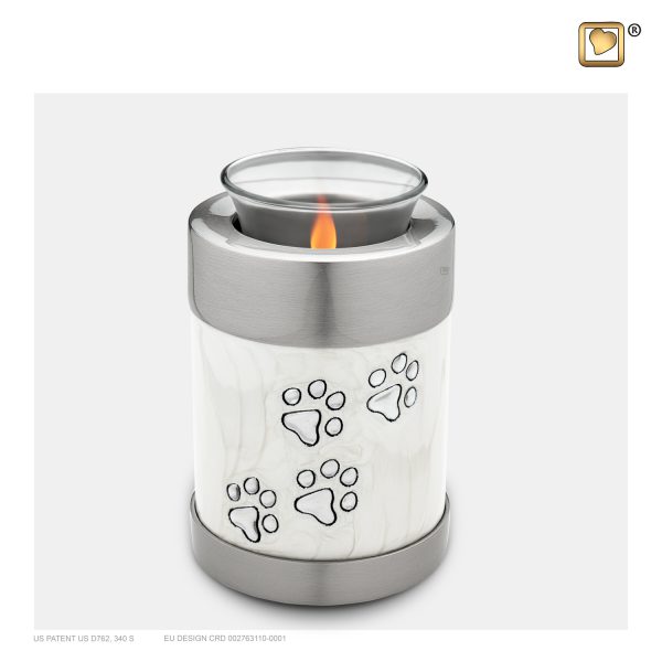 Pet Tealight Urn - White