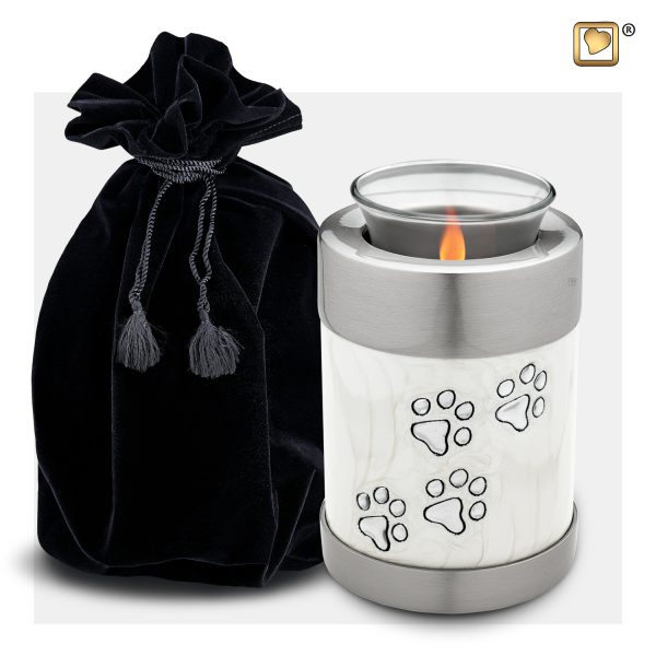 Pet Tealight Urn - White - Afbeelding 2