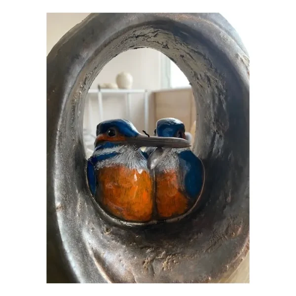 Ceramic Arched Kingfishers - Afbeelding 3