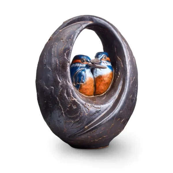 Ceramic Arched Kingfishers